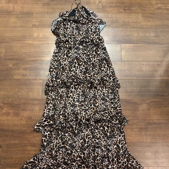 AFRM Leopard Print Maxi Dress Cheetah - Picture 3 of 5